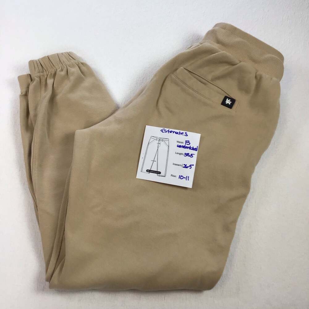 YoungLA Model #210 Jogger Sweatpants Size Small Tan Beige Active - Picture 3 of 12
